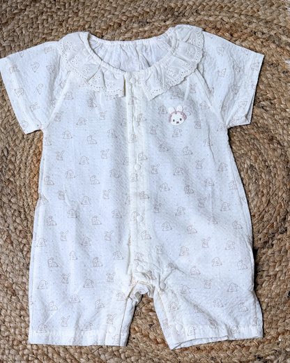Premium Cotton Peter Pan Collar Baby Romper