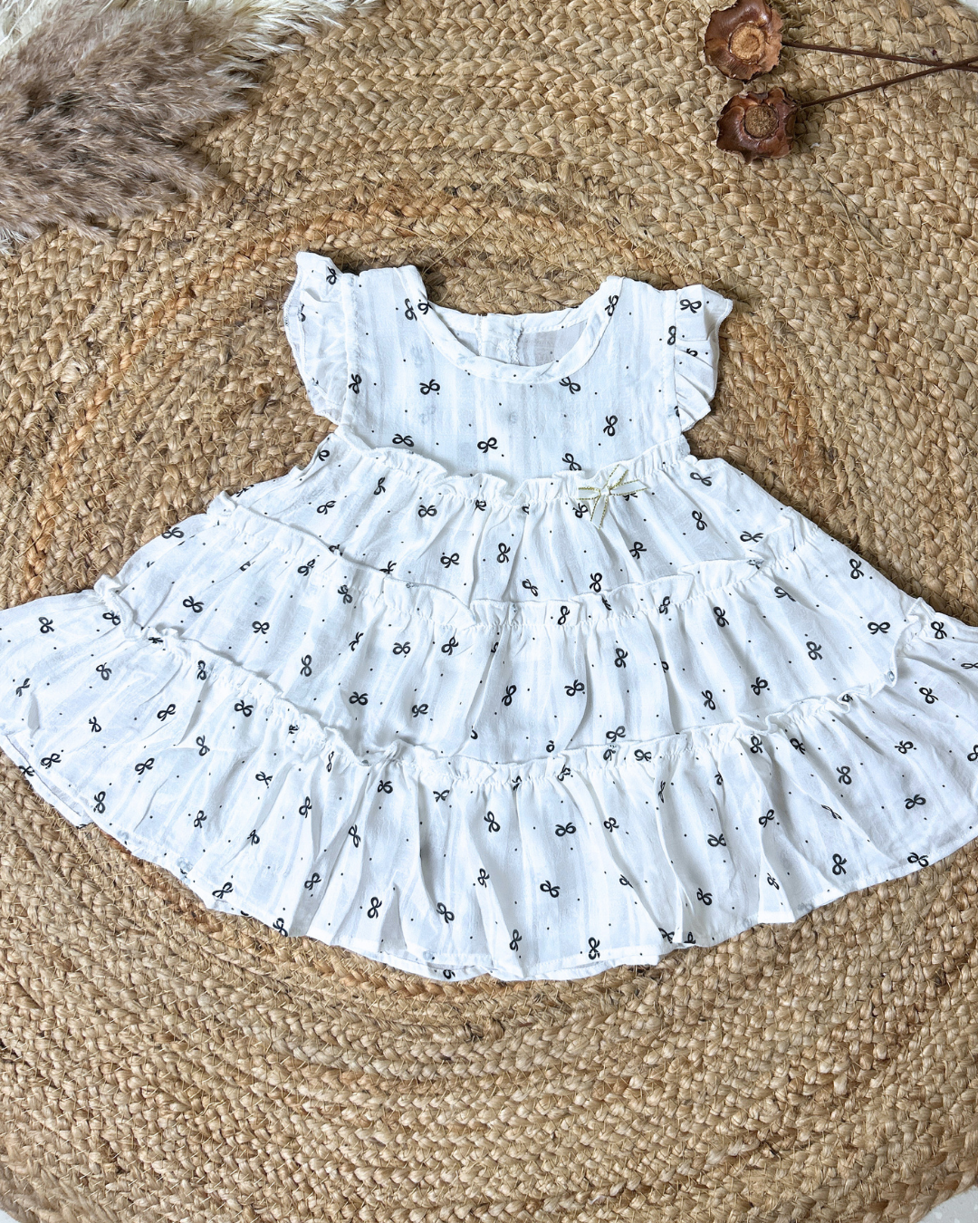 Premium Cotton Tiered Ruffle Dress Sleepwear
