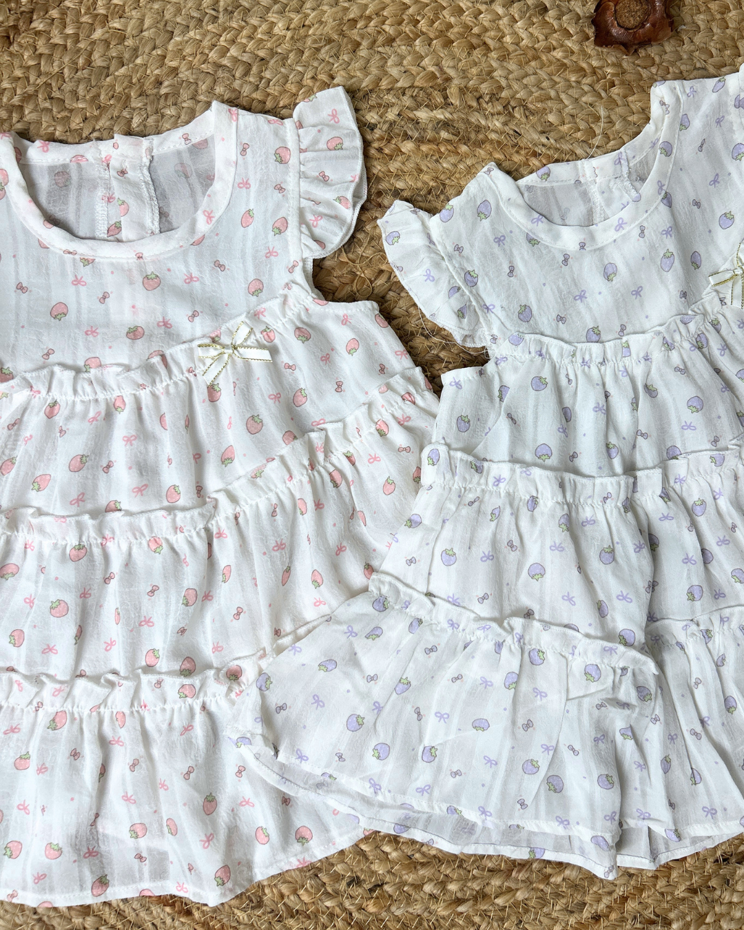 Premium Cotton Tiered Ruffle Dress Sleepwear