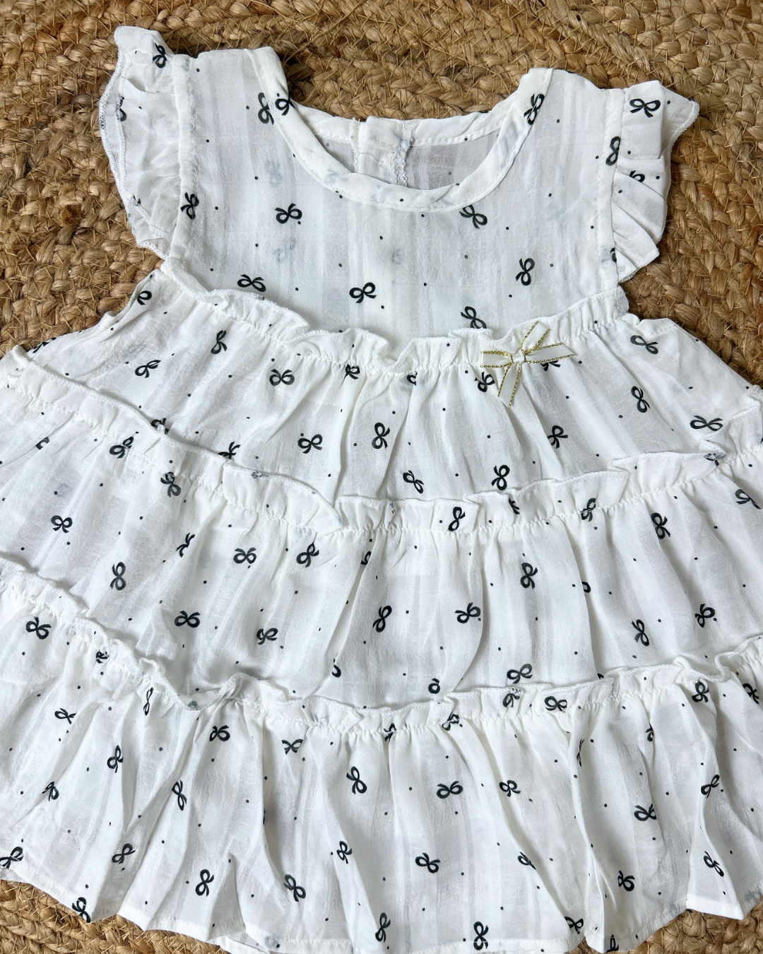 Premium Cotton Tiered Ruffle Dress Sleepwear