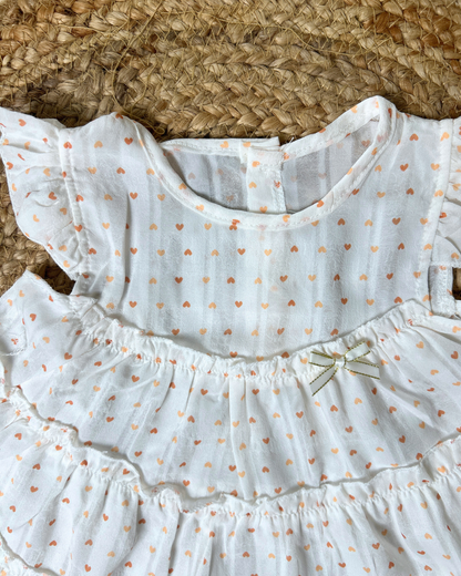 Premium Cotton Tiered Ruffle Dress Sleepwear