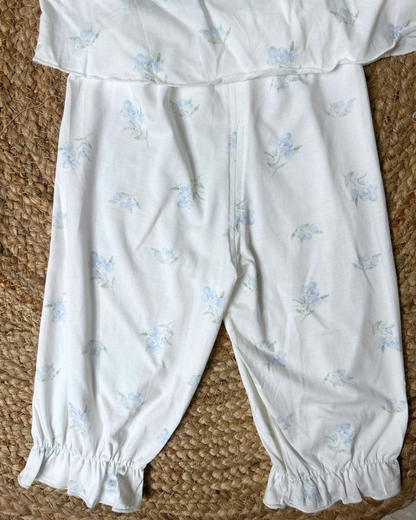 Lace Collar Cotton Lounge Set
