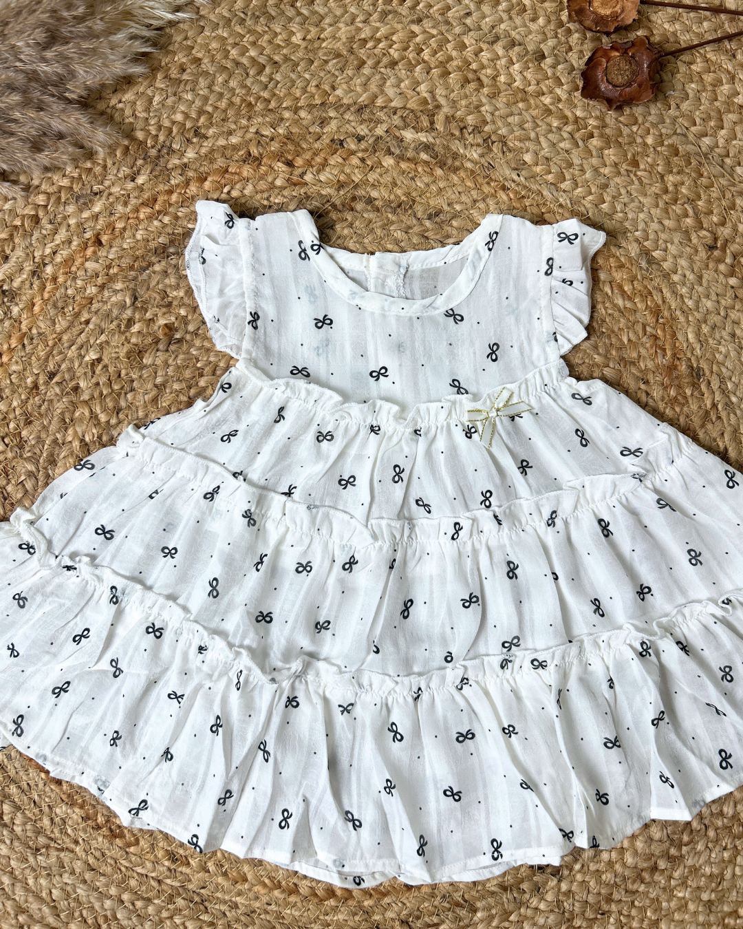 Premium Cotton Tiered Ruffle Dress Sleepwear