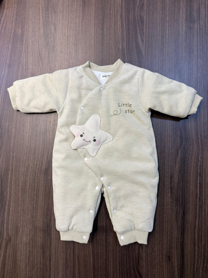 Little Star Winter Ribbed Romper