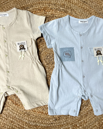 Bear Pocket Summer Romper