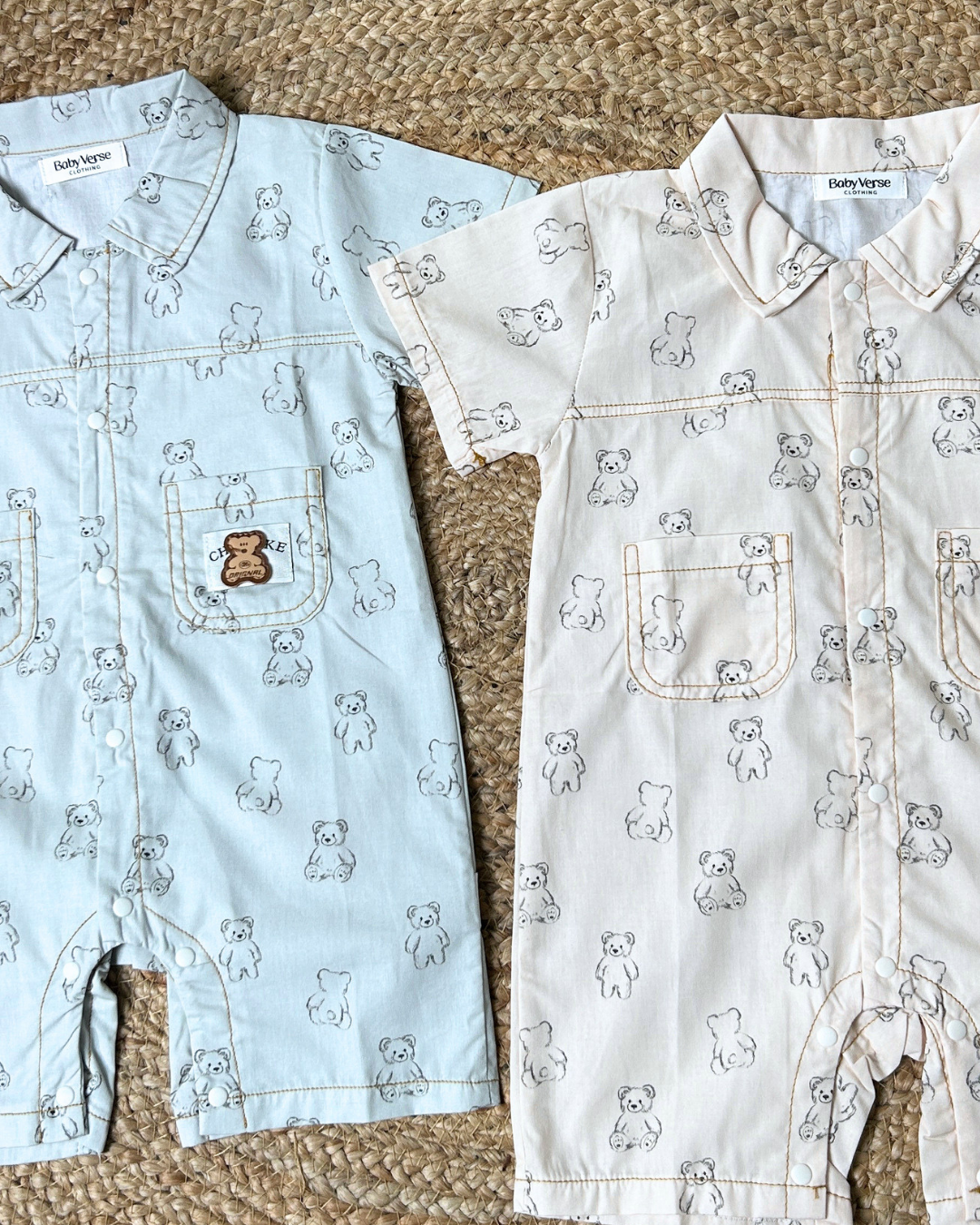 Teddy Tales Collared Romper