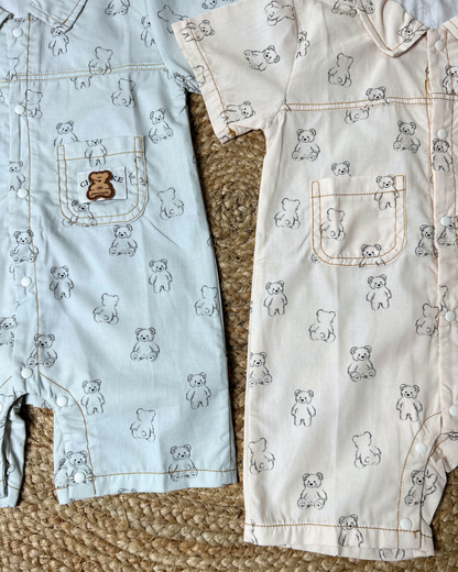 Teddy Tales Collared Romper