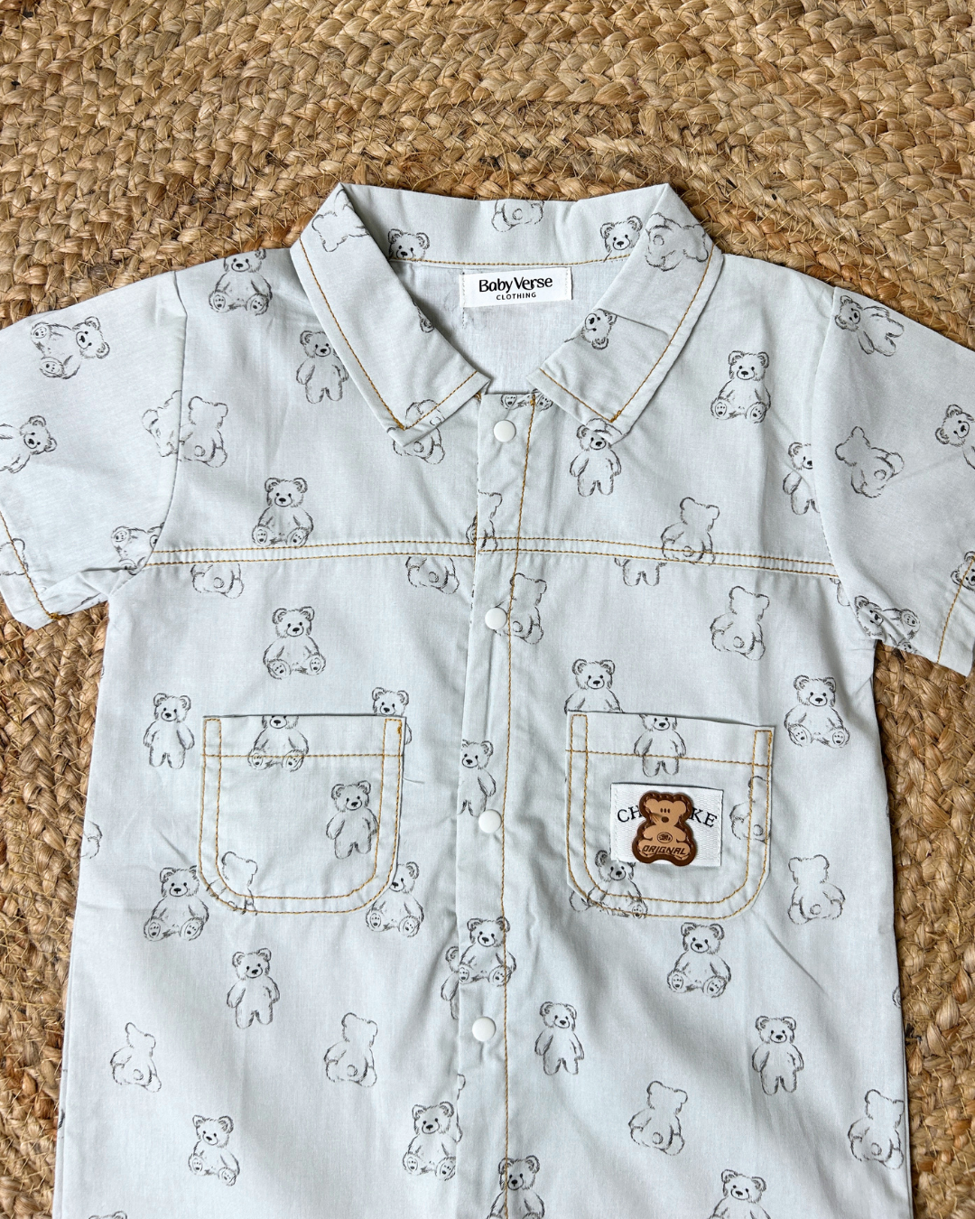 Teddy Tales Collared Romper