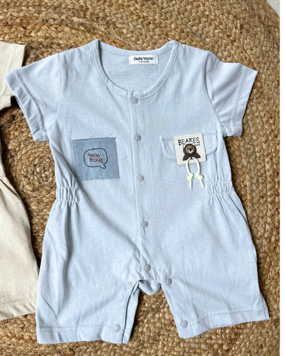 Bear Pocket Summer Romper