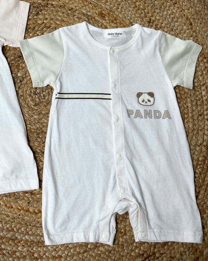 Premium Cotton Panda Baby Romper