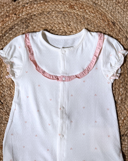 Premium Cotton Peter Pan Collar Bubble Romper