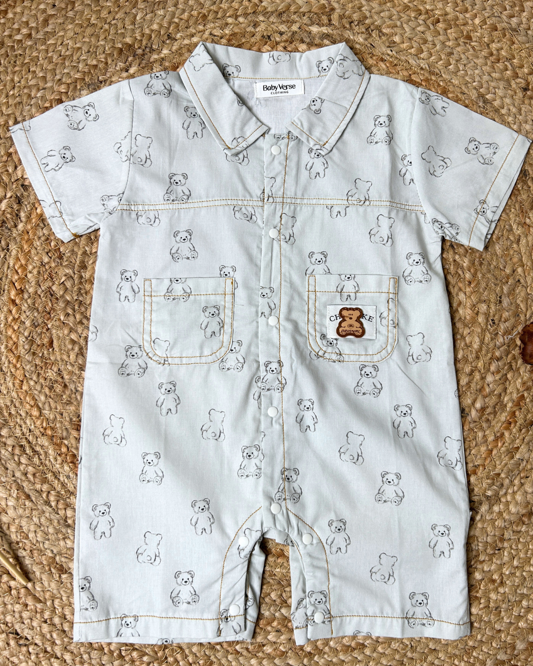 Teddy Tales Collared Romper
