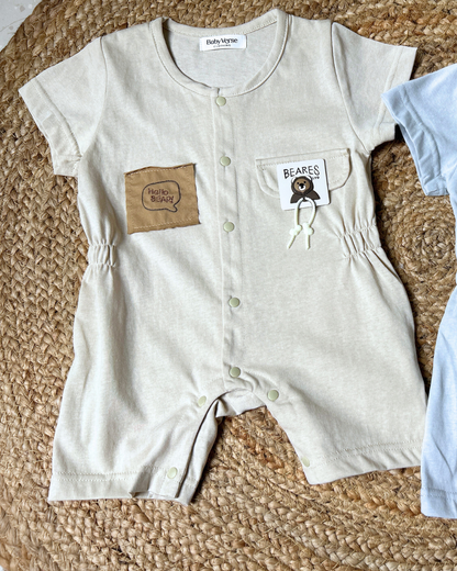 Bear Pocket Summer Romper