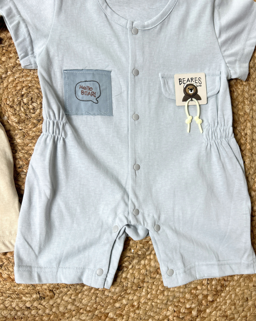 Bear Pocket Summer Romper