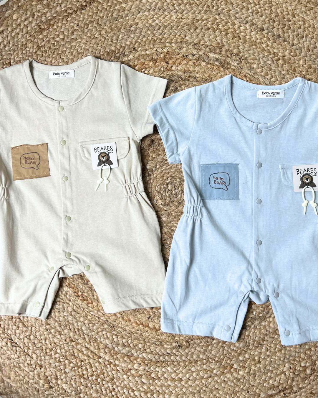 Bear Pocket Summer Romper