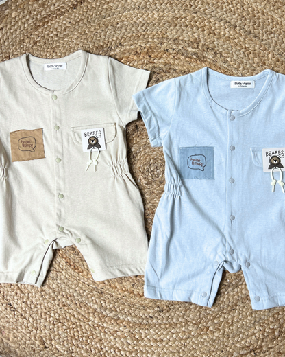 Bear Pocket Summer Romper