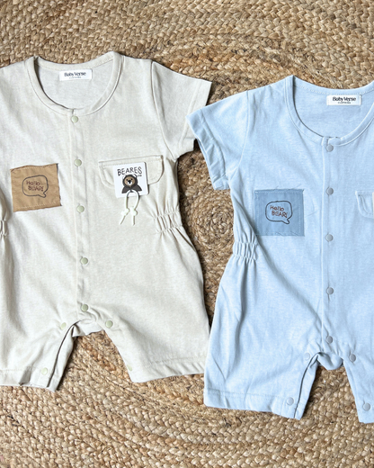 Bear Pocket Summer Romper