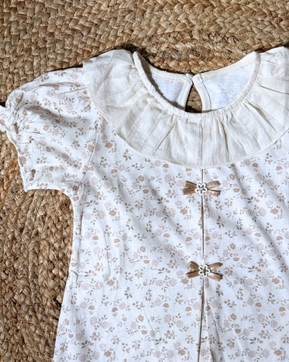 Premium Cotton Peter Pan Collar Romper