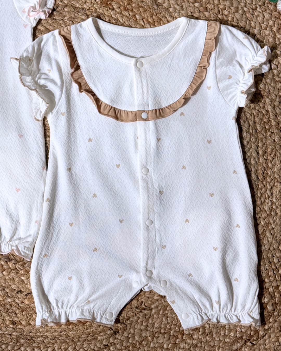 Premium Cotton Peter Pan Collar Bubble Romper