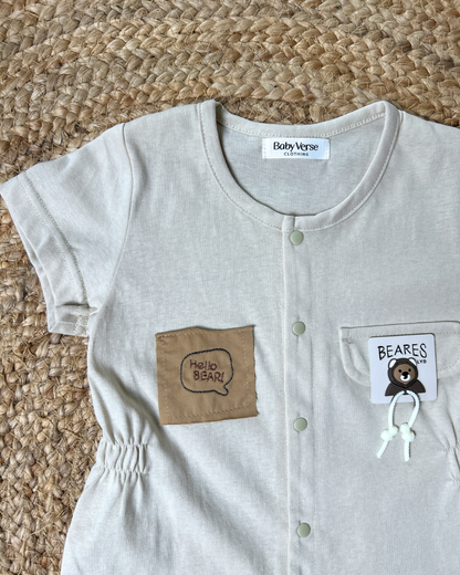 Bear Pocket Summer Romper