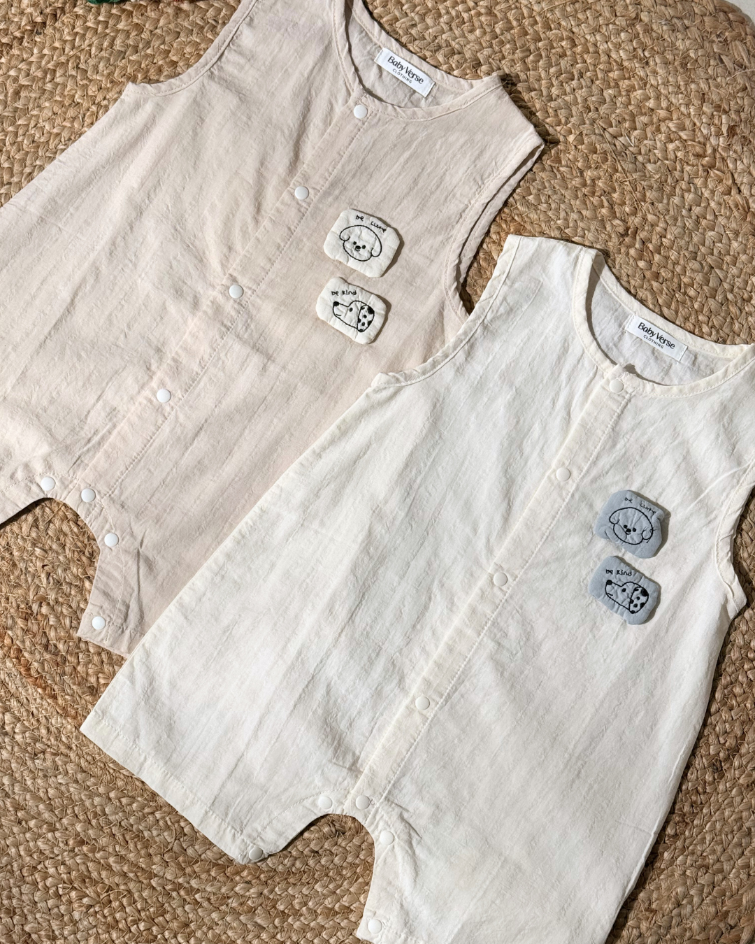 Dreamy Cloud Sleeveless Romper