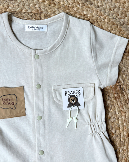 Bear Pocket Summer Romper