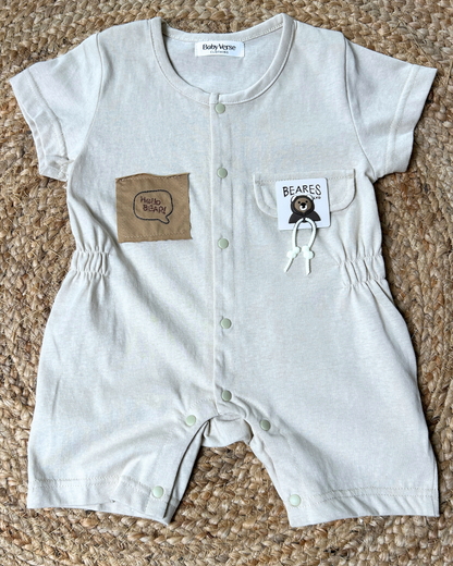Bear Pocket Summer Romper