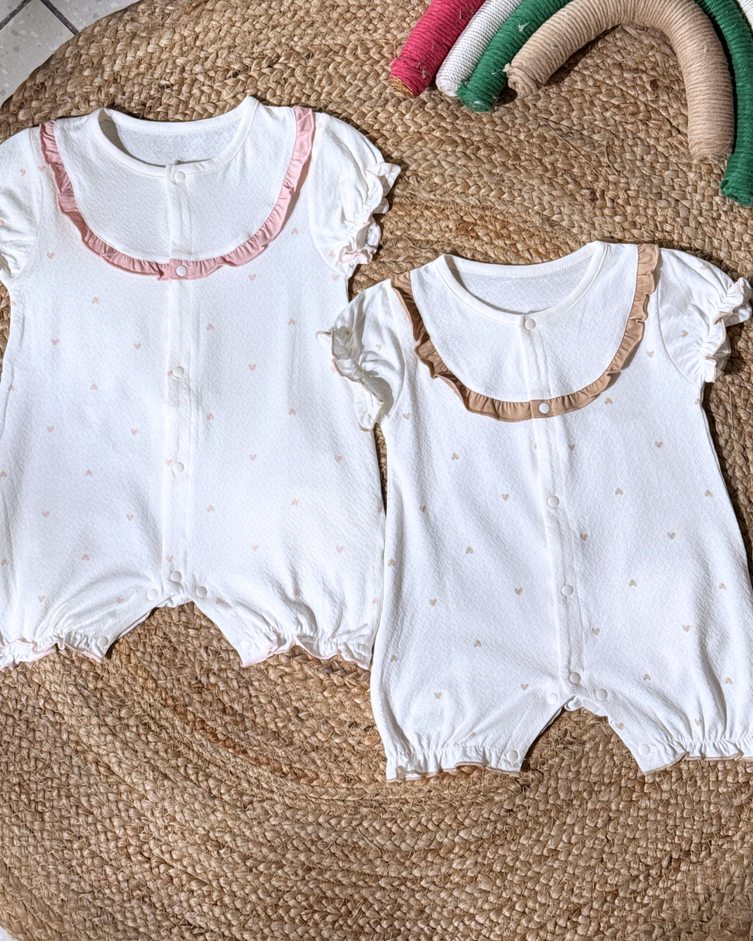 Premium Cotton Peter Pan Collar Bubble Romper