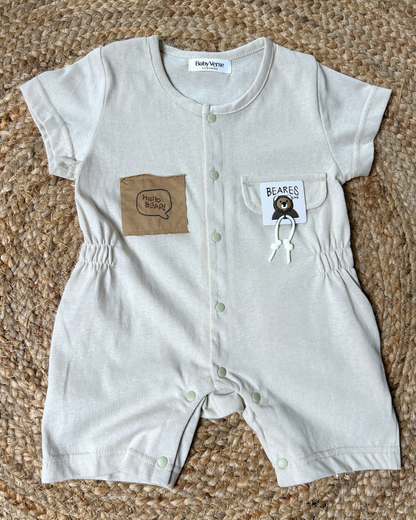 Bear Pocket Summer Romper