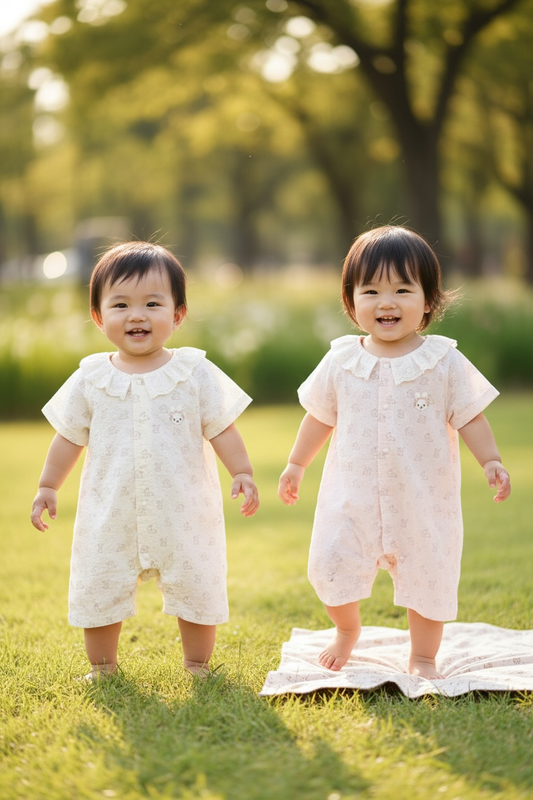 Premium Cotton Peter Pan Collar Baby Romper