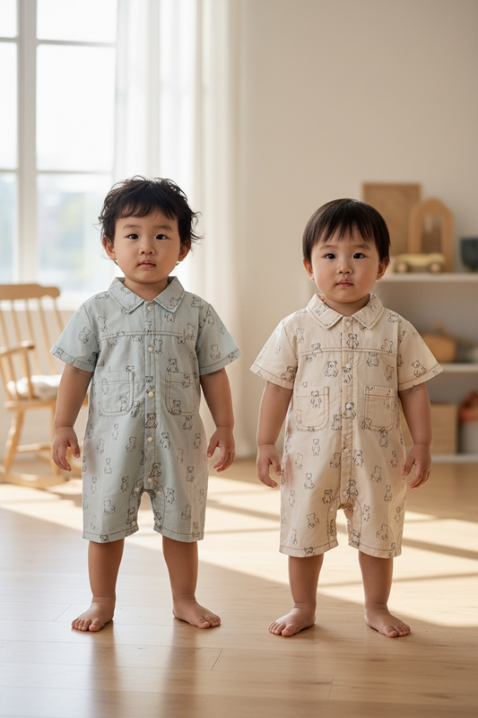 Teddy Tales Collared Romper