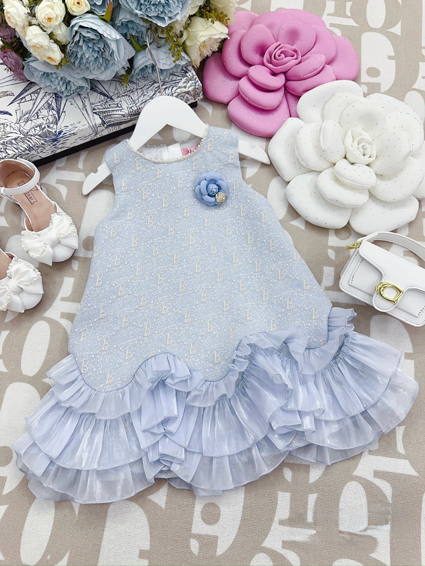 Pearl Ruffle Princess Dress