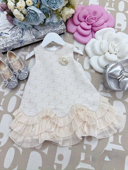 Pearl Ruffle Princess Dress