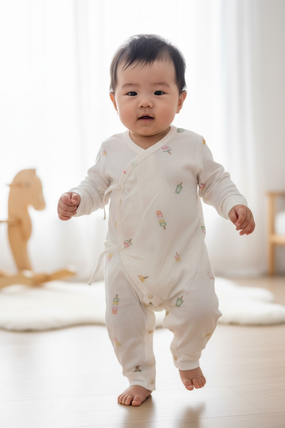 Premium Kimono Wrap Baby Sleepsuit