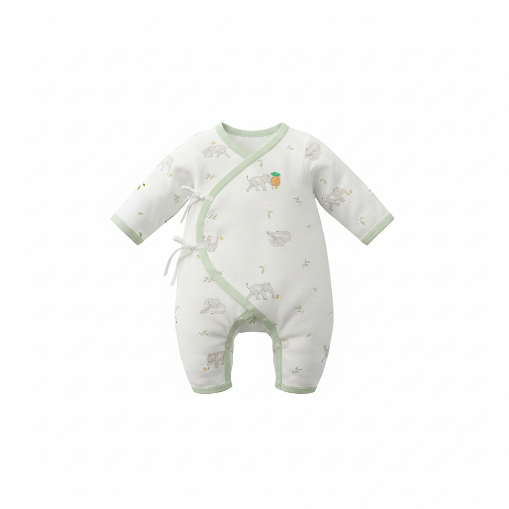 Premium Organic Cotton Kimono Wrap Sleepsuit