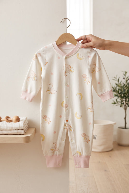 Little Meadow Moon Full-Sleeve Winter Romper
