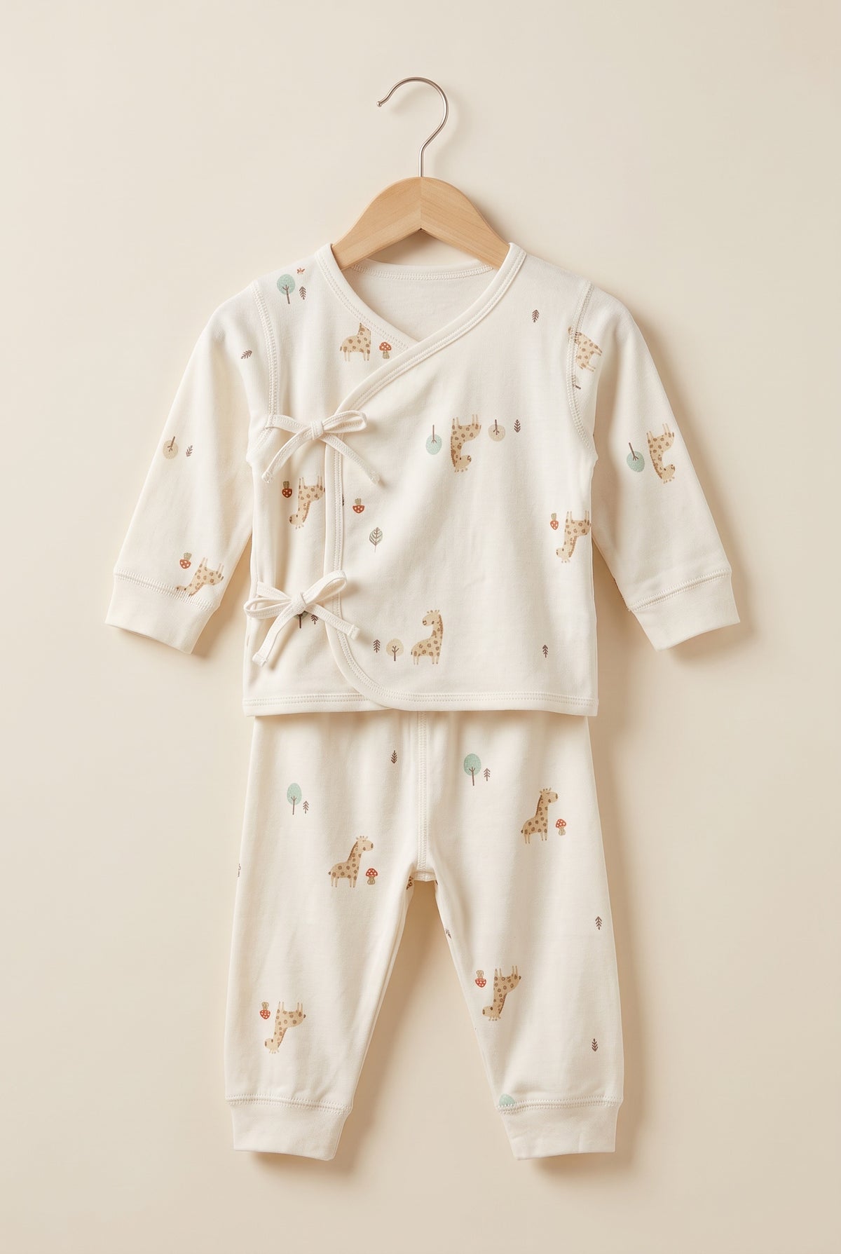 Giraffe Garden Wrap-Style Winter Co-Ord Set
