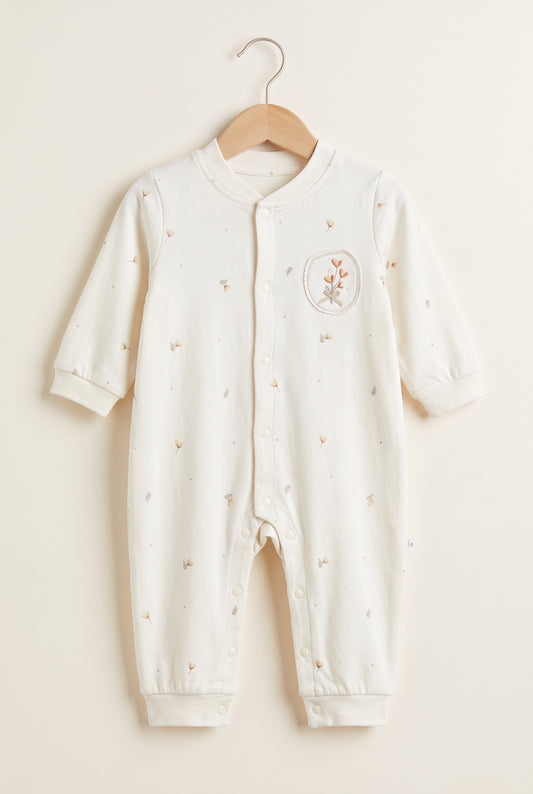 Little Bloom Full-Sleeve Winter Romper