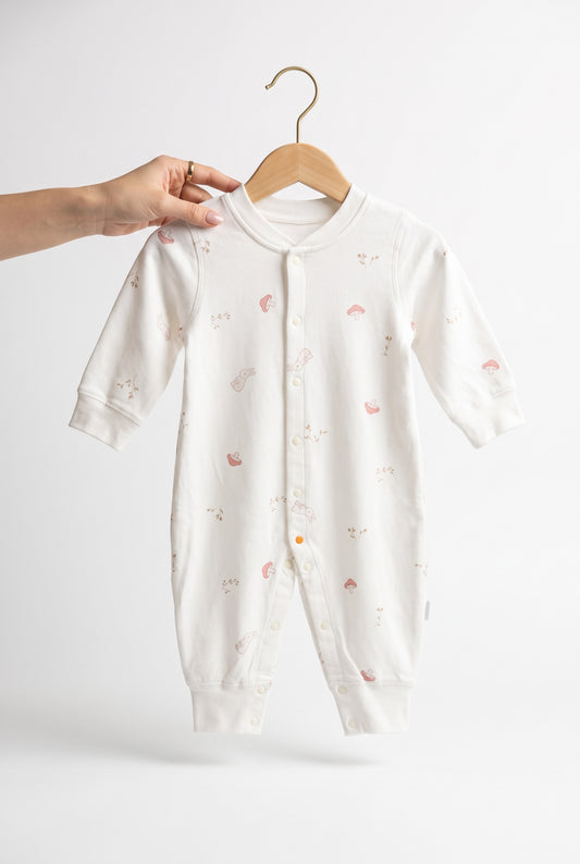 Little Meadow Bunny Full-Sleeve Winter Romper