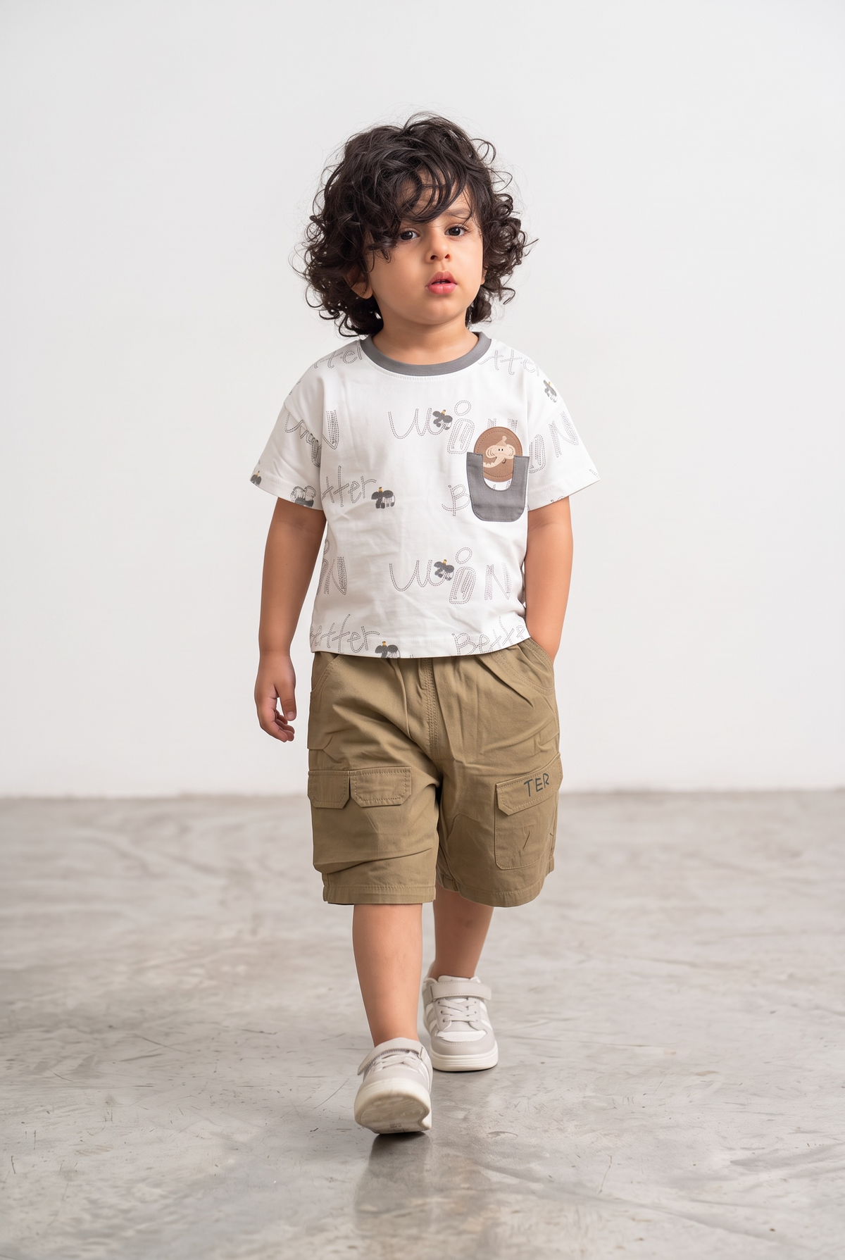 Boys Graphic T-Shirt & Cargo Shorts Set