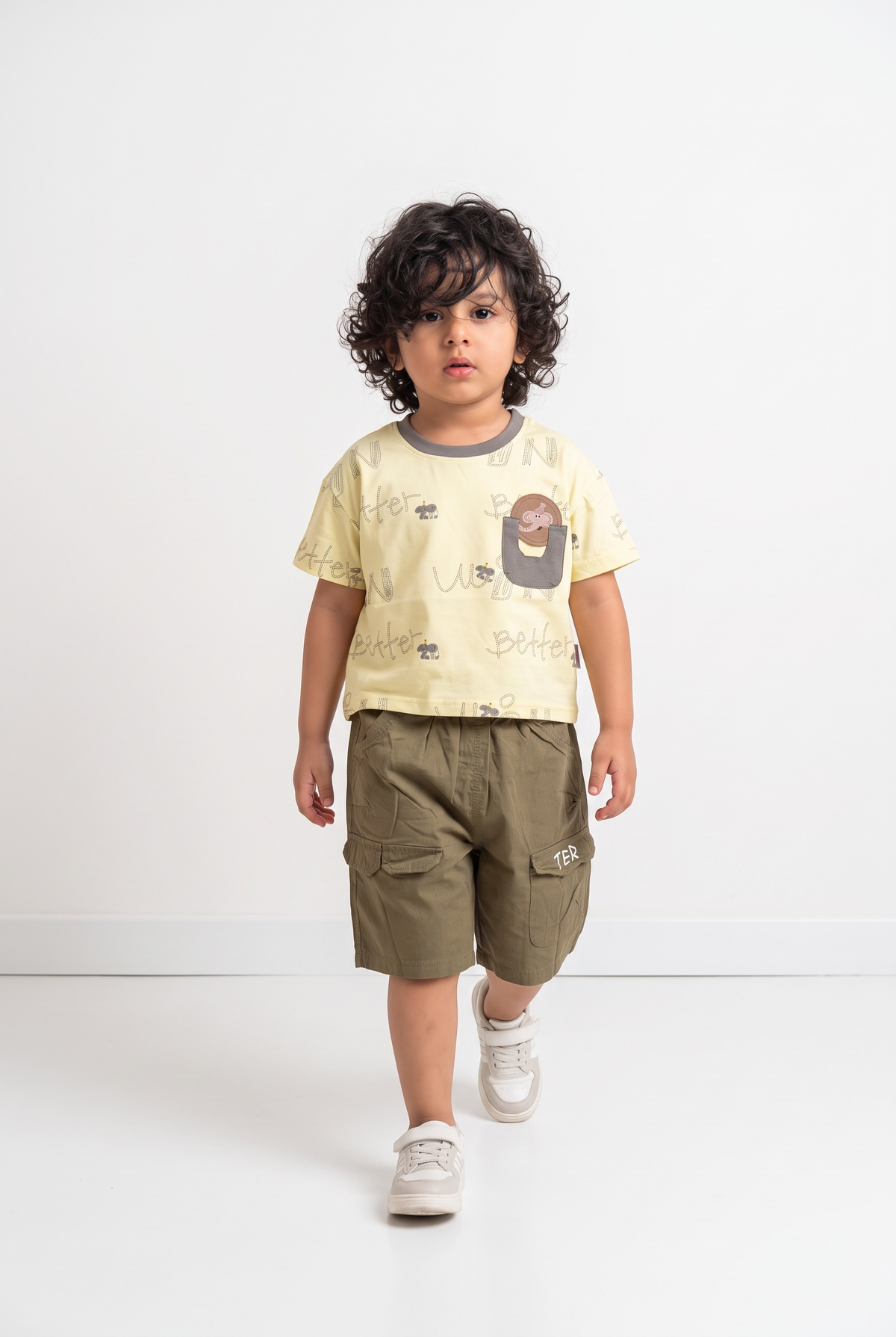 Boys Graphic T-Shirt & Cargo Shorts Set