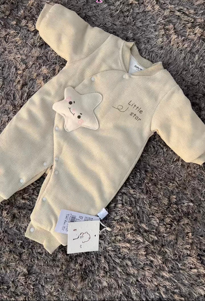 Little Star Winter Ribbed Romper