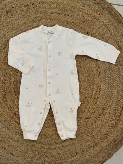 Little Lamb Printed Baby Winter Romper