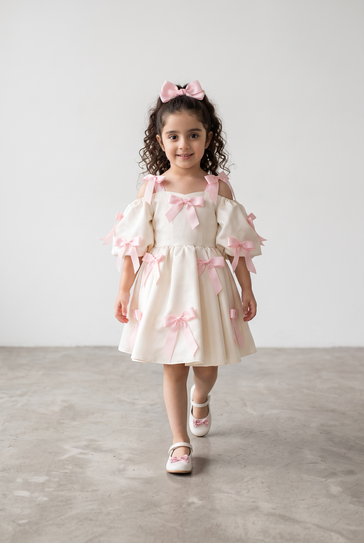 Blush Bow Princess Dress