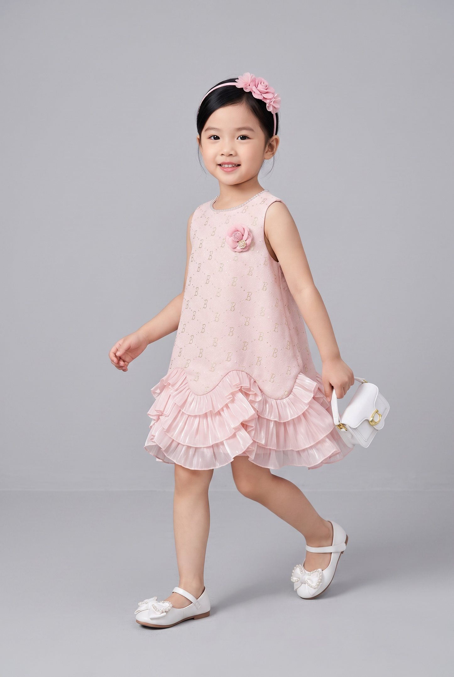 Pearl Ruffle Princess Dress