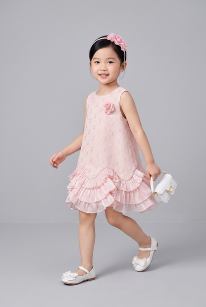 Pearl Ruffle Princess Dress