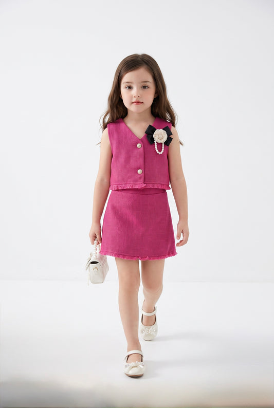 Rose Pearl Elegance Party CO-ords set