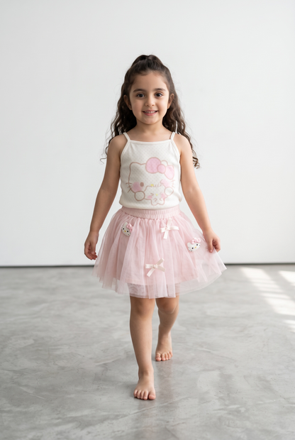 Kitty Tulle Party Skirt Set