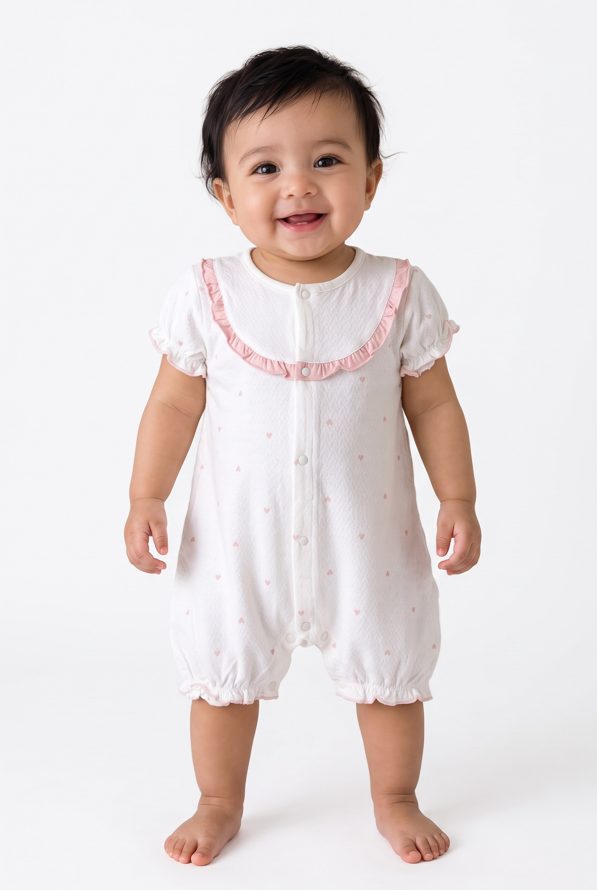 Premium Cotton Peter Pan Collar Bubble Romper