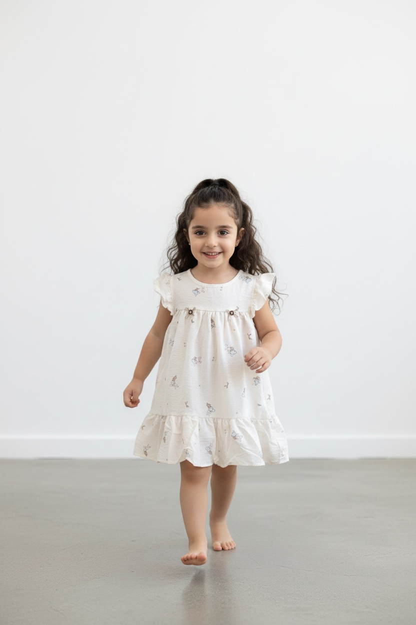 Premium Cotton Flutter Sleeve Baby Sleepwear